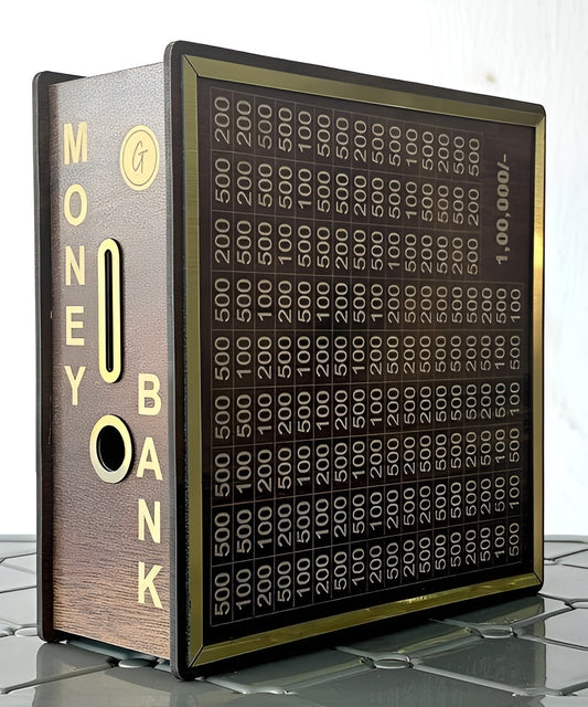 ₹1 Lakh Money Saving Box – Premium Wooden Edition